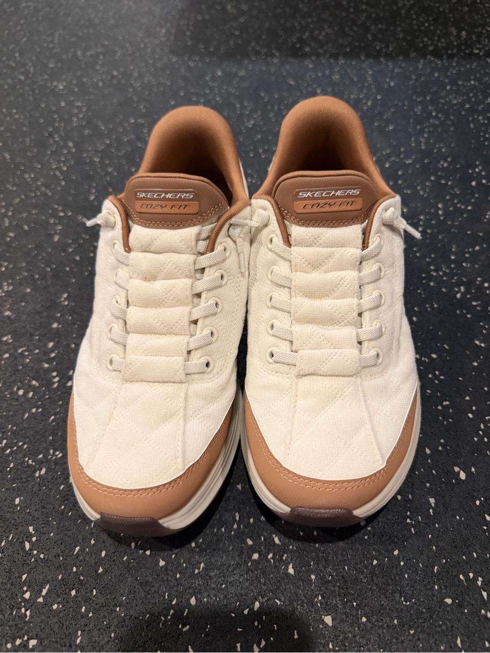*Brand New* Skechers Women’s Casual Cream & Brown Comfort Sneakers
